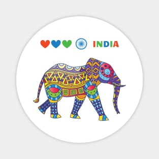 Elephant in India pineapple fruit Magnet